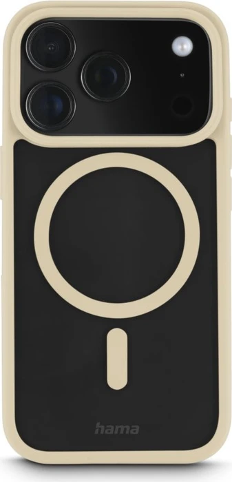 Hama Handyhülle Frame Protect magnetisch für Apple iPhone 17 Pro transparent/beige