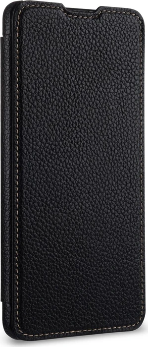 Stilgut Book Type Leather Case für Samsung Galaxy A71 schwarz