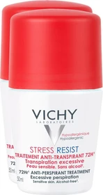 Vichy 72h Stress Resist Roll-On Deodorant, 100ml (2x 50ml)