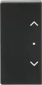 Busch-Jaeger Wippe 2-fach mit Symbol "Jalousie", schwarz matt