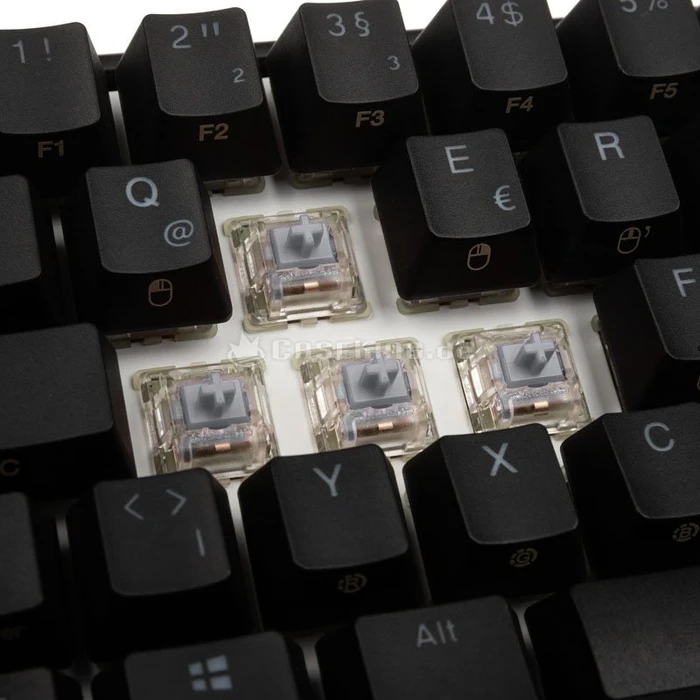 Ducky Mecha Mini PBT, schwarz, MX SPEED RGB Silver, USB, DE