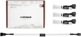 Noctua NA-SEC1 chromax.white, 4-Pin Verlängerung, sleeved, 30cm, weiß, 3er-Pack