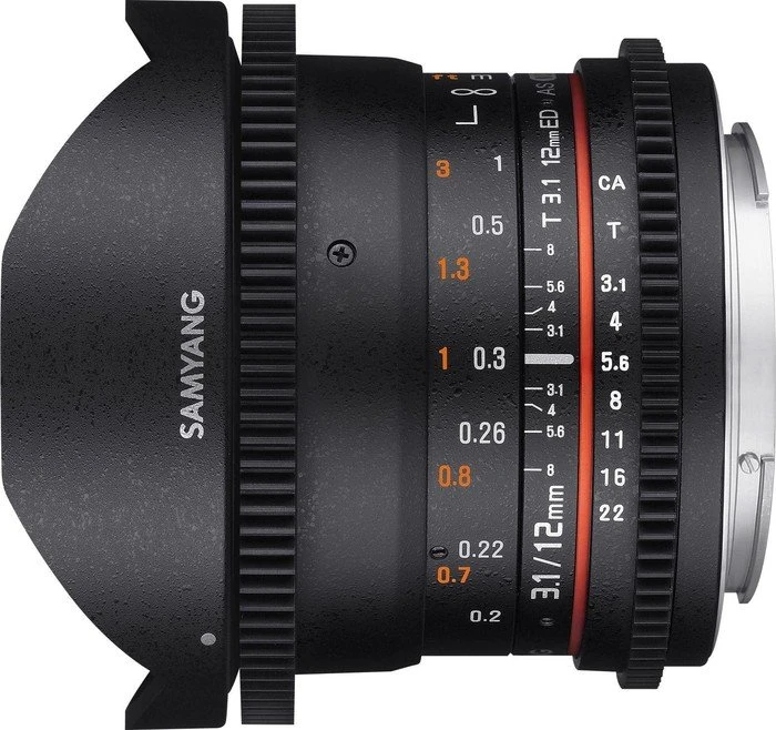 Samyang 12mm T3.1 VDSLR ED AS NCS Fisheye für Micro-Four-Thirds