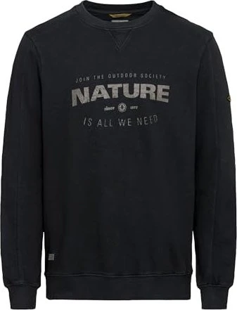Camel Active Print Sweatshirt schwarz (Herren)