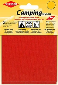 Kleiber Camping Nylon für Zelte selbstklebende Reparatur-Flicken orange/rot