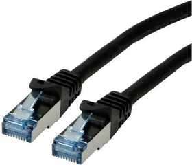 Roline / Secomp GHMT Patchkabel, Cat6a, S/FTP, RJ-45/RJ-45, 7.5m, schwarz