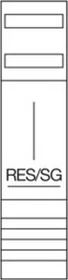Hager Reservefeld, univ.Z, 3-P., RES/SG, 1050x250mm, m. SaS und PE/N-Klemmen, 1-feldig