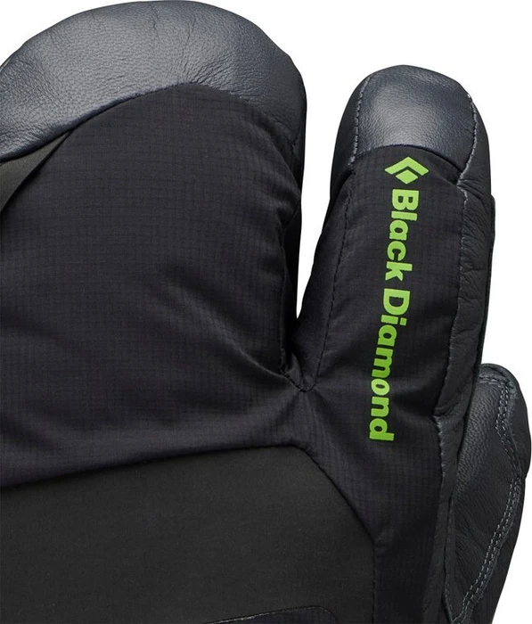 Black Diamond Alpine 3 Finger Mitt Handschuhe black/carbon