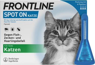 Frontline Spot on Katzen Pipetten, 6 Stück