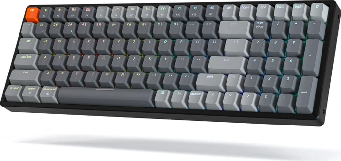 Keychron K4 V2 Aluminium, LEDs RGB, hot-swap, schwarz, Gateron BROWN, USB/Bluetooth, DE