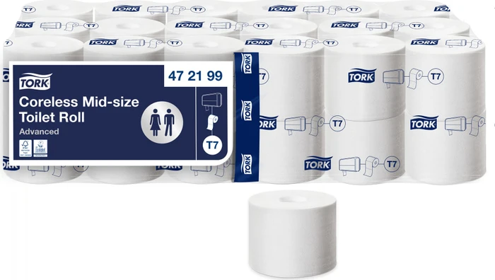 Tork T7 Advanced Toilettenpapier 2-lagig weiß, 36 Rollen