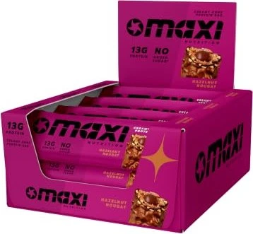 MaxiNutrition Creamy Core Protein Riegel Hazelnut Nougat 540g (12x 45g)
