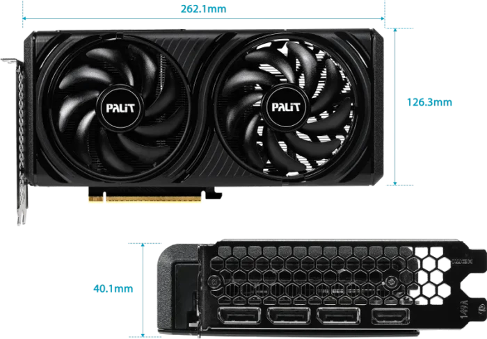 Palit GeForce RTX 5060 Infinity 2 OC V1, 8GB GDDR7, HDMI, 3x DP