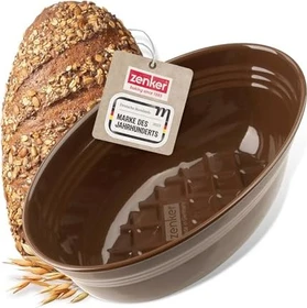 Zenker Dein Brot! Emaille Brotbackform oval 26.5x16.5cm