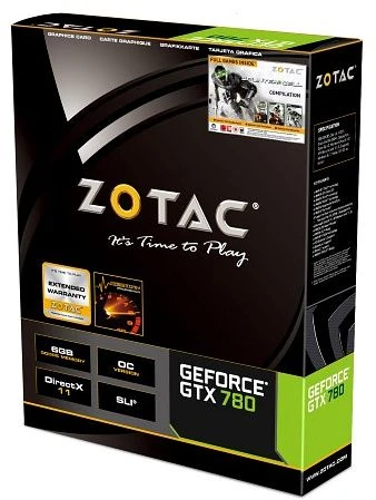 Zotac GeForce GTX 780 OC + Game-Bundle, 6GB GDDR5, 2x DVI, HDMI, DP