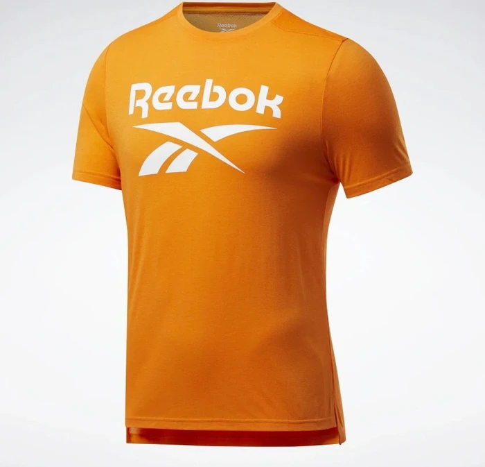 Reebok Workout Ready Supremium Graphic Funktionsshirt kurzarm high vis orange (Herren)