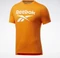 Reebok Workout Ready Supremium Graphic Funktionsshirt kurzarm high vis orange (Herren) Vorschaubild