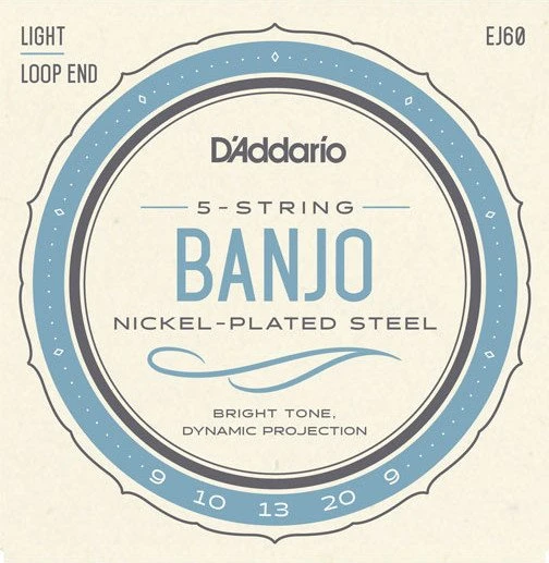 D'Addario 5-String Banjo Nickel Light