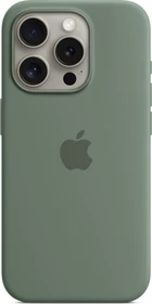 Apple Silikon Case mit MagSafe für iPhone 15 Pro Zypresse