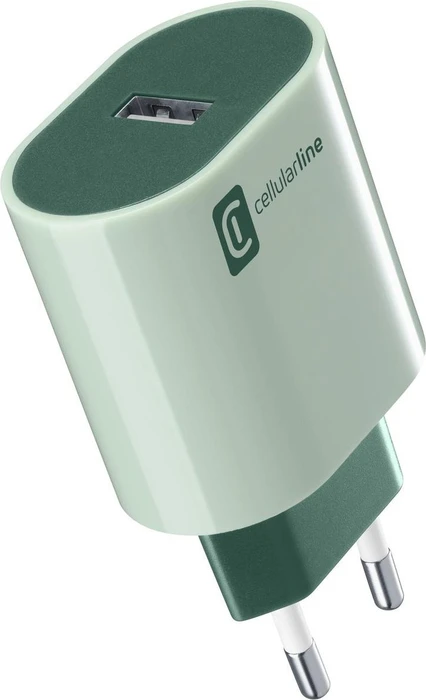 Cellularline USB-A Charger Style Color 12W grün