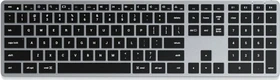 Satechi Slim X3 Backlit Keyboard, schwarz/grau, Bluetooth, DE (ST-BTSX3M-DE)