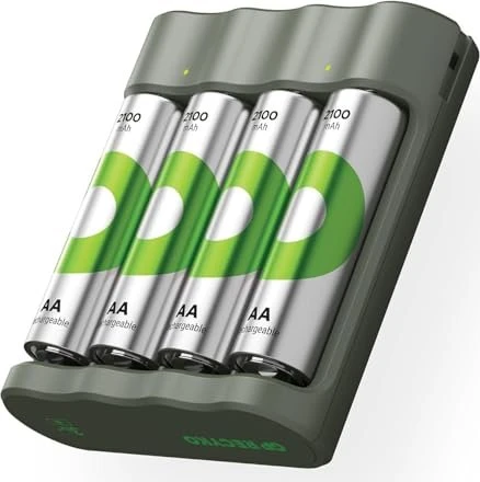 GP Batteries ReCyko Everyday Charger (USB) B441 inkl. 4x AA NiMh 2100mAh