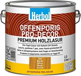 Herbol Offenporig Pro-Decor ZQ Holzschutz-Lasur pinie, 2.5l
