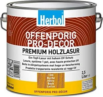 Herbol Offenporig Pro-Decor ZQ Holzschutz-Lasur pinie, 2.5l