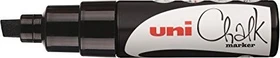 Uni-Ball ChalkGlass Marker Chisel Tip PWE-8K schwarz