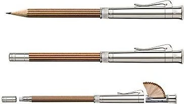 Faber-Castell Perfect Pencil Bleistift B graphit, sterlingsilber, Radierer, Anspitzer