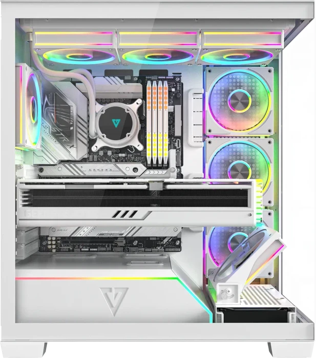 Modecom Volcano Stellar Plus 5F White, Glasfenster