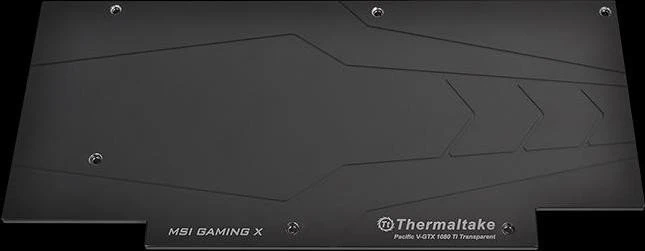Thermaltake Pacific V-GTX 1080 Ti Plus MSI Gaming GPU Block transparent
