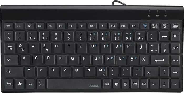 Hama SL720 Slimline Keyboard, USB, DE