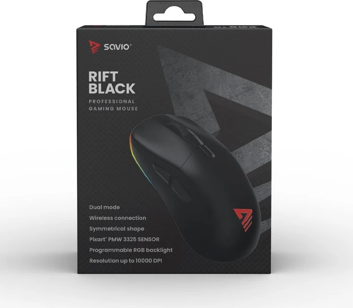 Savio Rift Black Gaming Mouse schwarz, USB