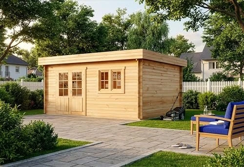 Alpholz Gartenhaus Spree-28B 520x420cm natur