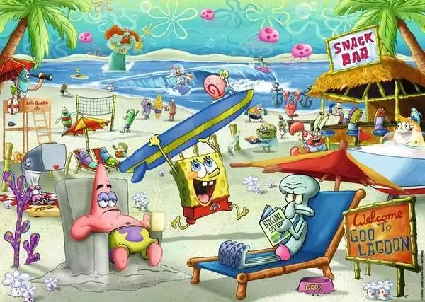Ravensburger SpongeBob Schwammkopf - Beach Fun at the Goo Lagoon