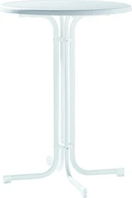 Sieger mecalit-Pro Stehtisch 86cm weiß/marmordekor weiß