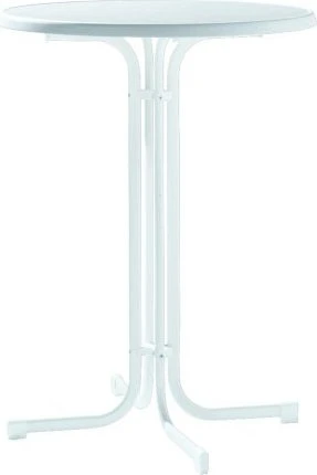 Sieger mecalit-Pro Stehtisch 86cm weiß/marmordekor weiß