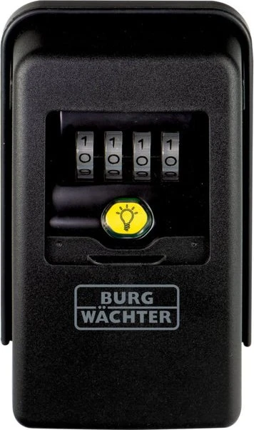 Burg-Wächter KeySafe 60 L mit Beleuchtung Schlüsselkasten, schwarz, mechanische Zahlenkombination