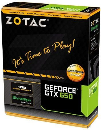 Zotac GeForce GTX 650 Synergy, 1GB GDDR5, VGA, DVI, HDMI