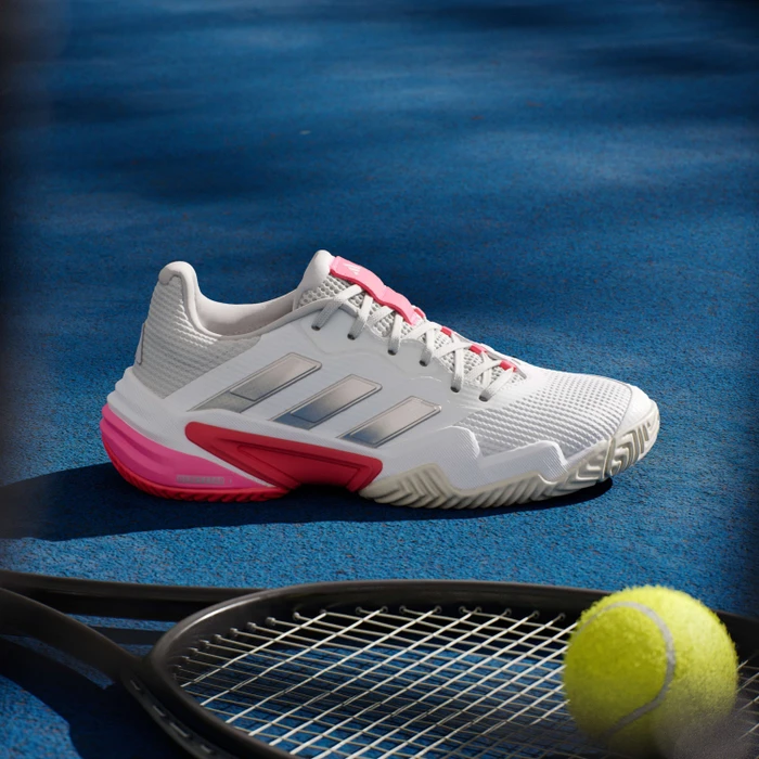 adidas Barricade 13 cloud white/champagne met./lucid red (Damen)