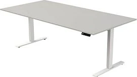 Kerkmann Move 3 elektrisch höhenverstellbarer Sitz-Steh-Schreibtisch 200x100cm grau/weiß