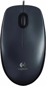 Logitech M100 V2 Refresh Optical Mouse dunkelgrau, USB (910-005003)