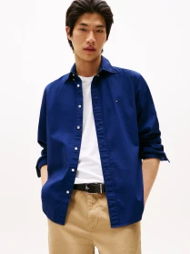 Tommy Hilfiger Flex Regular Fit Button-Down Hemd langarm dark blue (Herren)