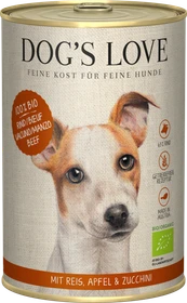 PetCo Dog's Love Bio Rind mit Naturreis, Apfel und Zucchini, 400g