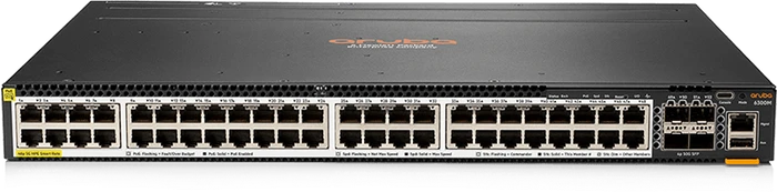 HPE Aruba CX 6300 Series 6300M Rackmount 5G Managed Switch, 48x RJ-45, 4x SFP56, 2880W PoE++