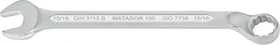 Matador 0190 Ring-Maulschlüssel zöllig, 15/16"x295mm