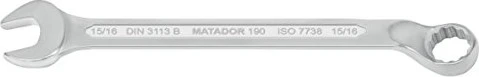 Matador 0190 Ring-Maulschlüssel zöllig, 15/16"x295mm