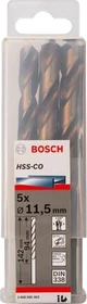 Bosch Professional HSS-Co Spiralbohrer, 11.5x94x142mm, 5 Stück