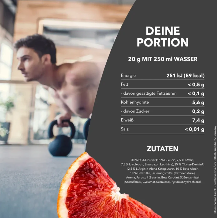 Best Body Nutrition Professional Pre Noxx Booster Blood Orange 600g
